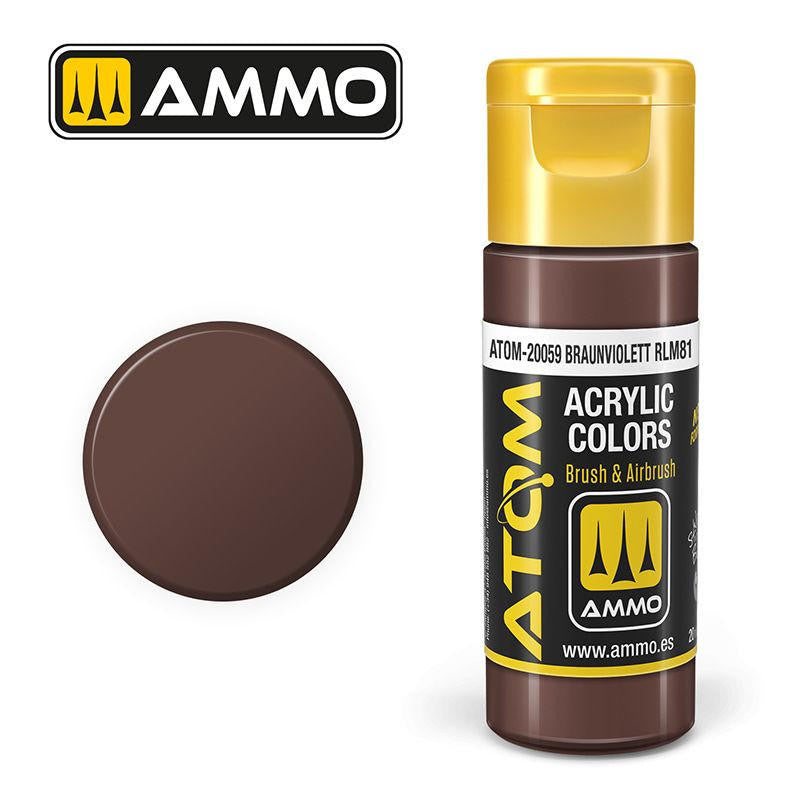 MiG Ammo ATOM COLOR Braunviolett RLM81 (20059)